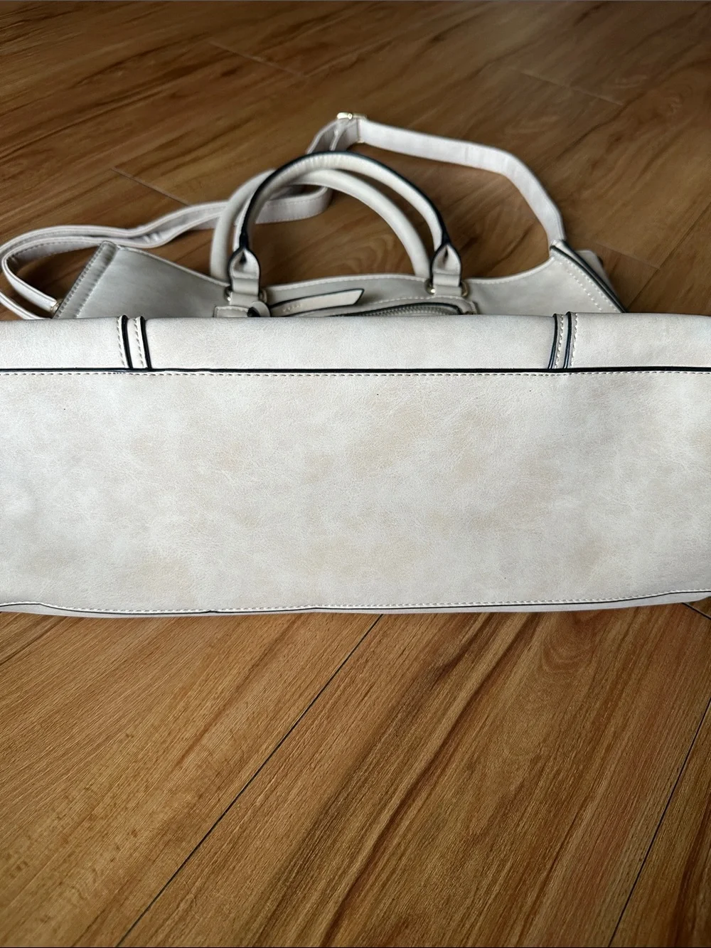 Target Cream Structured Shoulder Tote - Picture 7 of 7